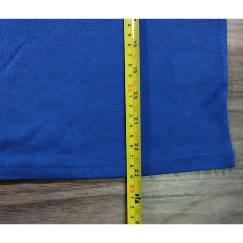 Eddie Bauer Kids Blue Long Sleeve Graphic Shirt Size L (14–16) Excellent